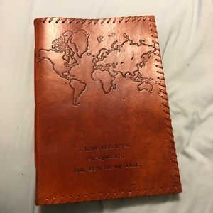 NWT Leather Map Journal